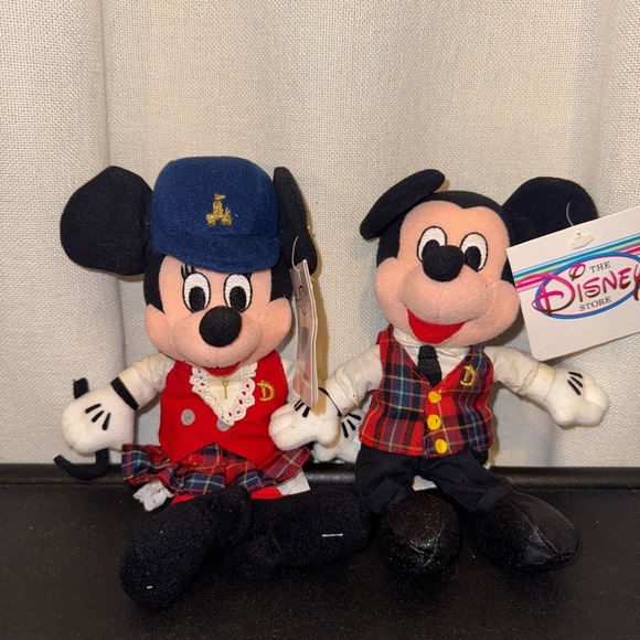Vintage Disney Mickey and Minnie Tour Guide Plush - Picture 1 of 9